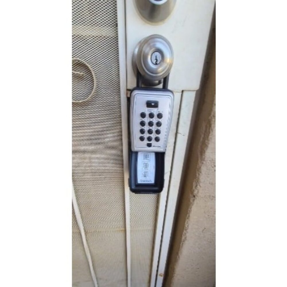 Portable Push Button Lock Box, 3-1/2 In. H. x 2-1/4 In.